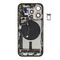 For iPhone/iPad (AP15P24BPSP) Rear Cover - Black Titanium (Pulled incl middle frame), for model iPhone 15 Pro (incl. smallparts) - Smartphone Covers & Frames - Smartphone - Techbox