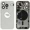 For iPhone/iPad (AP15P24WP) Rear Cover - White Titanium (Pulled incl middle frame), for model iPhone 15 Pro (with buttons and without smallparts) - Smartphone Covers & Frames - Smartphone - Techbox