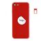 For iPhone/iPad (APSE0024RPSP-B) Rear Cover (Pulled B) incl. small parts - Red, For iPhone SE (2022) - Smartphone Covers & Frames - Smartphone - Techbox