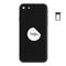 For iPhone/iPad (APSE200024BPSP-C) Rear Cover (Pulled C) incl. small parts - Black, For iPhone SE (2020) | Techbox