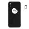 For iPhone/iPad (APX0024GRPSP-C) Rear Cover (Pulled C) incl. small parts - Space Grey, For iPhone X - Smartphone Covers & Frames - Smartphone - Techbox