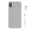 For iPhone/iPad (APX0024S) Rear Cover - Silver, for model iPhone X (excl. Logo) - Smartphone Covers & Frames - Smartphone - Techbox