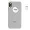 For iPhone/iPad (APX0024SPSP-C) Rear Cover (Pulled C) incl. small parts - Silver, For iPhone X - Smartphone Covers & Frames - Smartphone - Techbox