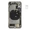 For iPhone/iPad (APX0024SPSP-C) Rear Cover (Pulled C) incl. small parts - Silver, For iPhone X - Smartphone Covers & Frames - Smartphone - Techbox