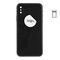 For iPhone/iPad (APXS0024GRPSP-C) Rear Cover (Pulled C) incl. small parts - Space Grey, For iPhone XS - Smartphone Covers & Frames - Smartphone - Techbox