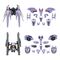 Zoids Model Kit Accesoory Set AM-Z01CP Berserk Fury Sturm & Jagd Unit |  Techbox