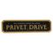 Harry Potter Privet Drive sign