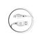 Dudao USB / Lightning data charging cable 2.1A 1m white (L4L 1m white) - Cables & Adapters - Cables & Accessories - Techbox