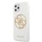 Guess GUHCN65TPUWHGLG iPhone 11 Pro Max white/white hard case Glitter 4G Circle Logo | Techbox