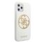 Guess GUHCN65TPUWHGLG iPhone 11 Pro Max white/white hard case Glitter 4G Circle Logo | Techbox