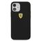 Ferrari FESSIHCP12SBK iPhone 12 mini 5.4" black/black hardcase On Track Silicone | Techbox