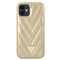 Guess GUHCP12SPUVQTMLBE iPhone 12 mini 5,4" zÅ‚oty/gold hardcase V-Quilted Collection - Apple Cases - Cases - Techbox