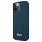 Guess GUHCP12LLSLMGBL iPhone 12 Pro Max 6,7" niebieski/blue hardcase Metal Logo Script - Apple Cases - Cases - Techbox