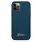 Guess GUHCP12LLSLMGBL iPhone 12 Pro Max 6,7" niebieski/blue hardcase Metal Logo Script - Apple Cases - Cases - Techbox