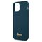 Guess GUHCP12LLSLMGBL iPhone 12 Pro Max 6,7" niebieski/blue hardcase Metal Logo Script - Apple Cases - Cases - Techbox