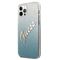 Guess GUHCP12LPCUGLSBL iPhone 12 Pro Max 6,7" niebieski/blue hardcase Glitter Gradient Script - Apple Cases - Cases - Techbox