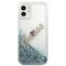 Guess GUHCP12SGLVSBL iPhone 12 mini 5,4" niebieski/blue hardcase Glitter Vintage Script - Apple Cases - Cases - Techbox