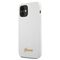 Guess GUHCP12SLSLMGWH iPhone 12 mini 5,4" biaÅ‚y/white hardcase Metal Logo Script - Apple Cases - Cases - Techbox
