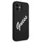 Guess GUHCP12SLSVSBW iPhone 12 mini 5,4" czarno biaÅ‚y/black white hardcase Silicone Vintage - Apple Cases - Cases - Techbox