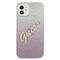 Guess GUHCP12SPCUGLSPI iPhone 12 mini 5.4" pink/pink hardcase Glitter Gradient Script | Techbox
