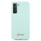 Guess GUHCS21MLSLMGLB S21+ G996 blue/blue hardcase Silicone Script Metal Logo | Techbox