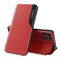 Eco Leather View Case elegant bookcase type case with kickstand for Samsung Galaxy A22 4G red | Techbox