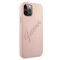 Guess GUHCP12LRSAVSRG iPhone 12 Pro Max 6.7" pink/pink hardcase Saffiano Vintage Script | Techbox