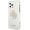 Guess GUHCP12LPCUGL4GTR iPhone 12 Pro Max 6.7" transparent hard case Glitter 4G Big Logo | Techbox
