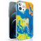 Kingxbar Watercolor Series color case for iPhone 12 Pro Max yellowblue | Techbox