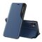 Eco Leather View Case elegant bookcase type case with kickstand for iPhone 13 Pro blue | Techbox