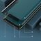 Eco Leather View Case elegant bookcase type case with kickstand for iPhone 13 Pro Max green | Techbox
