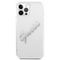 Guess GUHCP12MKTRSVSI iPhone 12/12 Pro 6.1" Transparent hardcase Vintage Script Silver | Techbox