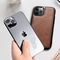 iCarer Leather Oil Wax case covered with natural leather for iPhone 12 Pro Max black (ALI1206-BK) - Apple Cases - Cases - Techbox