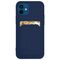 Card Case Silicone Wallet Case with Card Slot Documents for Samsung Galaxy A42 5G Navy Blue | Techbox