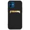 Card Case Silicone Wallet Case With Card Slot Documents For Samsung Galaxy S21 + 5G (S21 Plus 5G) Black | Techbox