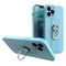 Ring Case silicone case with finger grip and stand for iPhone 11 Pro light blue | Techbox