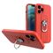 Ring Case silicone case with finger grip and stand for iPhone 13 Pro red | Techbox