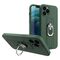 Ring Case silicone case with finger grip and stand for Samsung Galaxy A22 4G dark green | Techbox