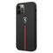 Ferrari FEOMSHCP12LBK iPhone 12 Pro Max black / black hardcase Off Track Leather Nylon Stripe - Apple Cases - Cases - Techbox