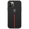 Ferrari FEOMSHCP12LBK iPhone 12 Pro Max black / black hardcase Off Track Leather Nylon Stripe - Apple Cases - Cases - Techbox
