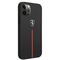 Ferrari FEOMSHCP12LBK iPhone 12 Pro Max black / black hardcase Off Track Leather Nylon Stripe - Apple Cases - Cases - Techbox