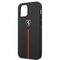 Ferrari FEOMSHCP12LBK iPhone 12 Pro Max black / black hardcase Off Track Leather Nylon Stripe - Apple Cases - Cases - Techbox