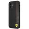 Ferrari FESAXHCP12SBK iPhone 12 mini 5.4" black/black hardcase On Track Carbon Stripe | Techbox