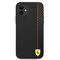 Ferrari FESAXHCP12SBK iPhone 12 mini 5.4" black/black hardcase On Track Carbon Stripe | Techbox