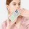 Kingxbar Shell Series luxury elegant phone case for iPhone 13 Pro pearl-mint - Apple Cases - Cases - Techbox