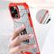 Crystal Ring Case Kickstand Tough Rugged Cover for iPhone 12 Pro Max red | Techbox
