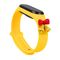Strap Xmas for Xiaomi Mi Band 3 / 4 Christmas Silicone Bracelet Strap with Bells - Yellow | Techbox