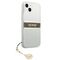 Guess GUHCP13SKB4GBR iPhone 13 mini 5,4" Transparent hardcase 4G Brown Strap Charm - Apple Cases - Cases - Techbox