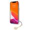 Guess GUHCP13SKB4GBR iPhone 13 mini 5,4" Transparent hardcase 4G Brown Strap Charm - Apple Cases - Cases - Techbox