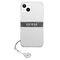 Guess GUHCP13SKB4GGR iPhone 13 mini 5,4" Transparent hardcase 4G Grey Strap Charm - Apple Cases - Cases - Techbox